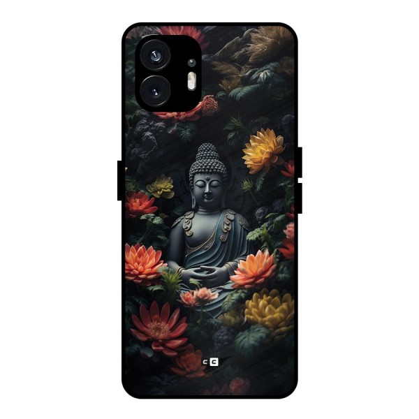 Buddha With Flower Metal Back Case for Nothing Phone 2