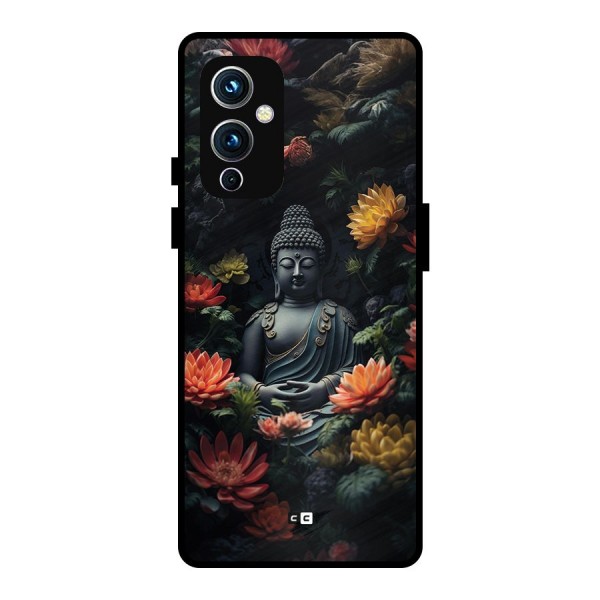 Buddha With Flower Metal Back Case for OnePlus 9