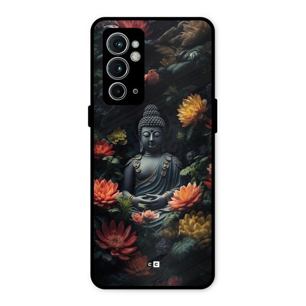 Buddha With Flower Metal Back Case for OnePlus 9RT 5G