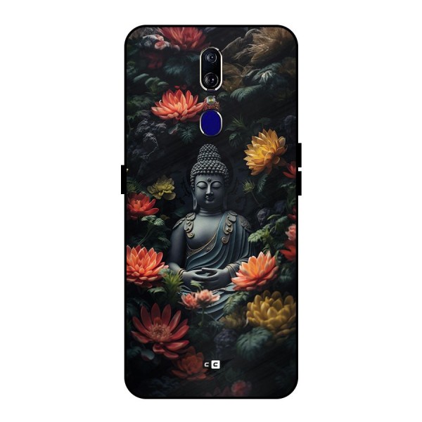 Buddha With Flower Metal Back Case for Oppo F11