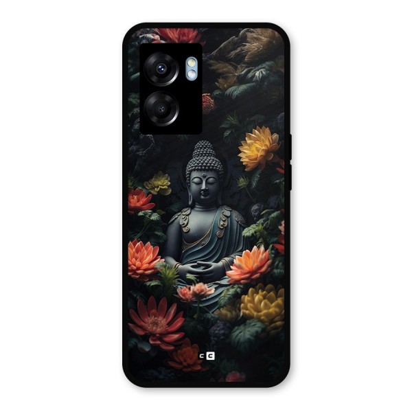 Buddha With Flower Metal Back Case for Oppo K10 (5G)