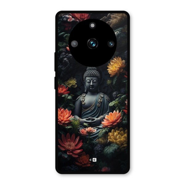 Buddha With Flower Metal Back Case for Realme 11 Pro