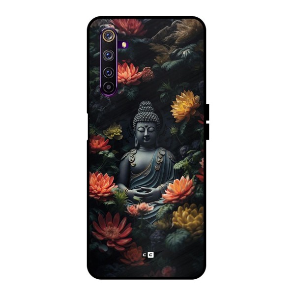 Buddha With Flower Metal Back Case for Realme 6 Pro