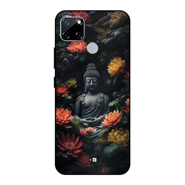 Buddha With Flower Metal Back Case for Realme Narzo 20