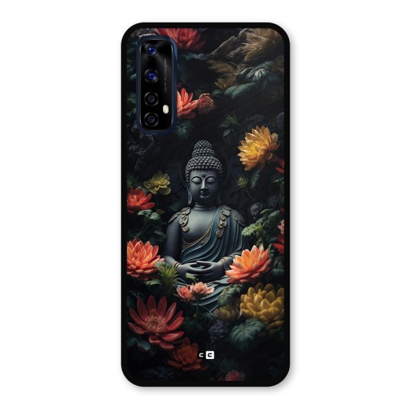 Buddha With Flower Metal Back Case for Realme Narzo 20 Pro