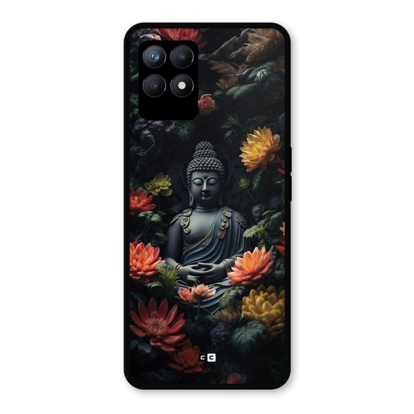 Buddha With Flower Metal Back Case for Realme Narzo 50