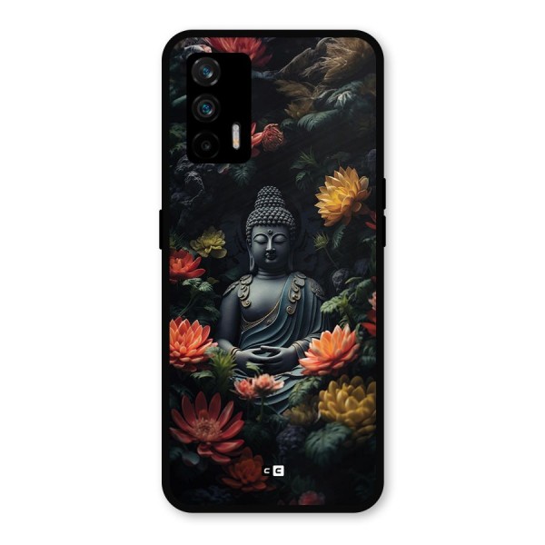 Buddha With Flower Metal Back Case for Realme X7 Max