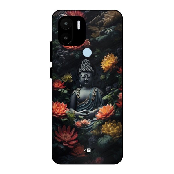 Buddha With Flower Metal Back Case for Redmi A1 Plus