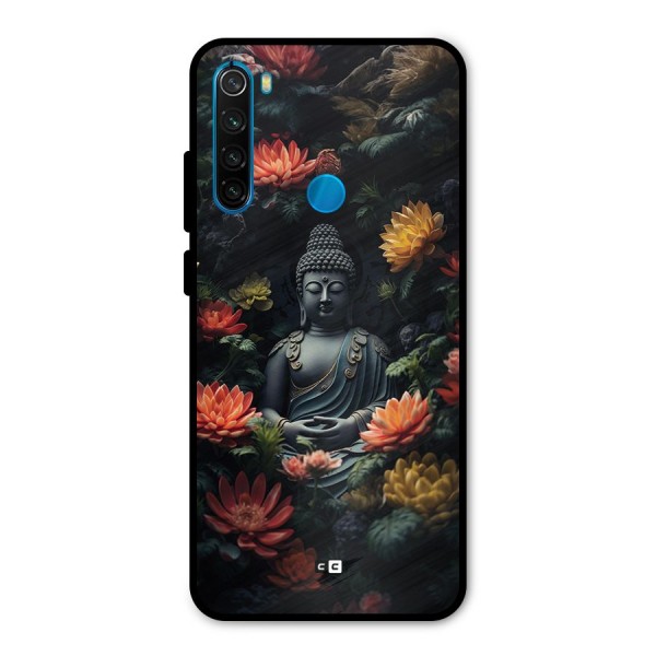 Buddha With Flower Metal Back Case for Redmi Note 8