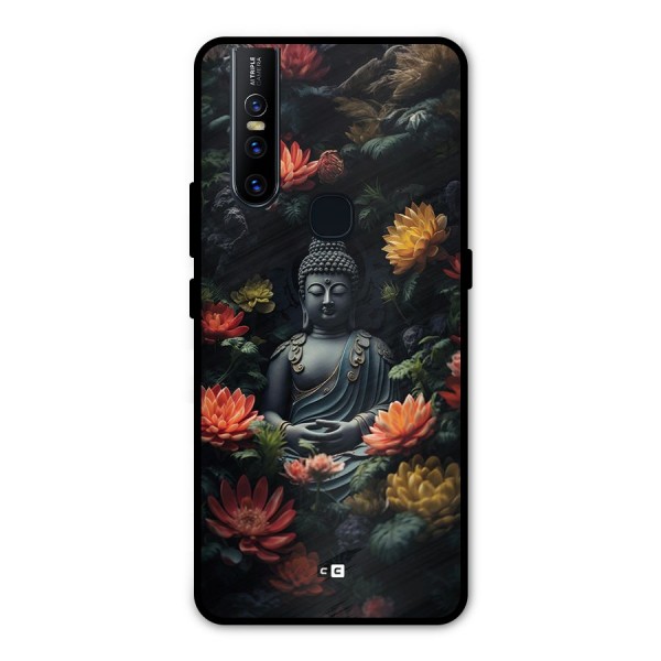 Buddha With Flower Metal Back Case for Vivo V15