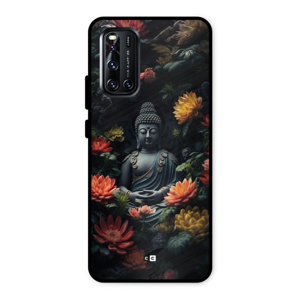 Buddha With Flower Metal Back Case for Vivo V19