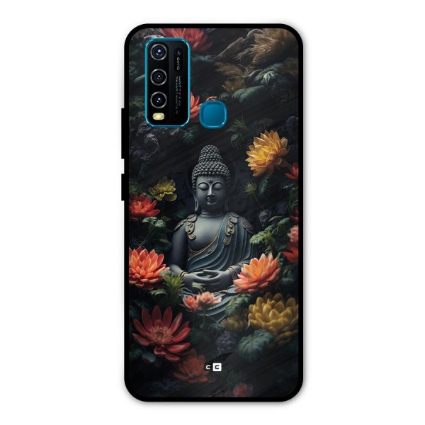 Buddha With Flower Metal Back Case for Vivo Y30