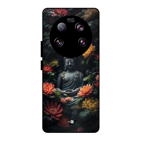 Buddha With Flower Metal Back Case for Xiaomi 13 Ultra