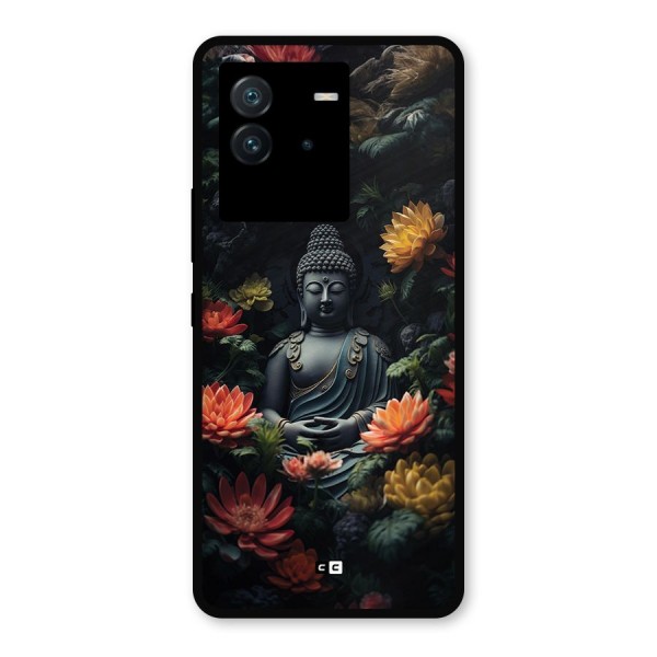 Buddha With Flower Metal Back Case for iQOO Neo 6 5G