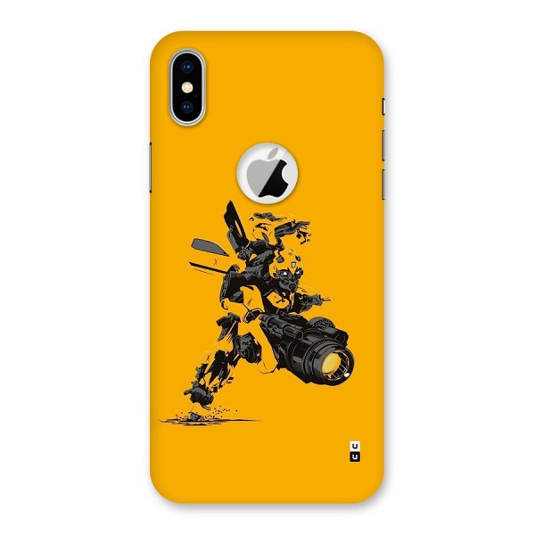 Bumblebee Back Case for iPhone XS Logo Cut