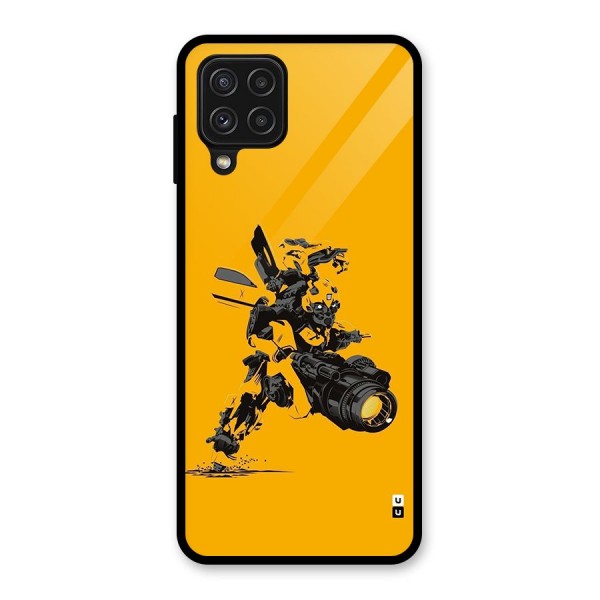 Bumblebee Glass Back Case for Galaxy A22 4G