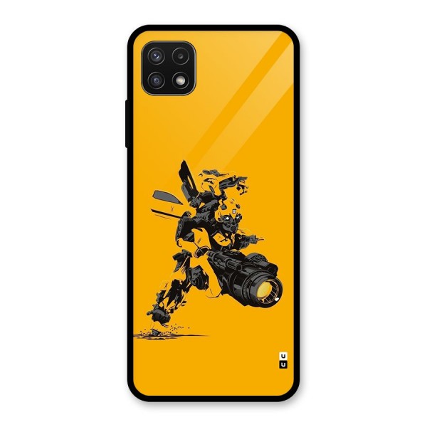 Bumblebee Glass Back Case for Galaxy A22 5G