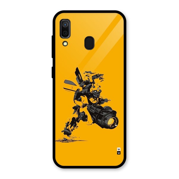 Bumblebee Glass Back Case for Galaxy A30