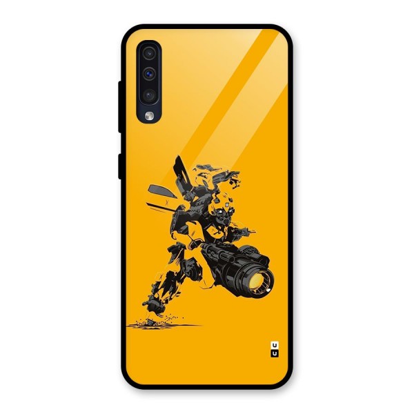 Bumblebee Glass Back Case for Galaxy A30s