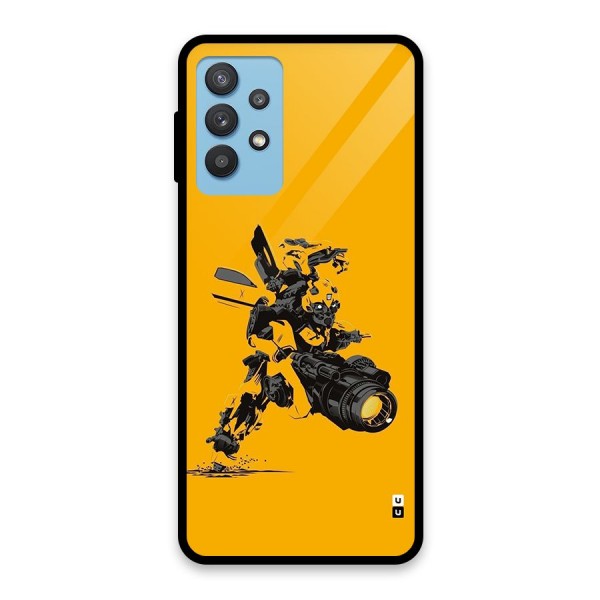 Bumblebee Glass Back Case for Galaxy M32 5G