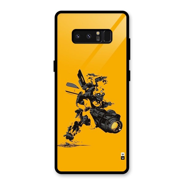 Bumblebee Glass Back Case for Galaxy Note 8