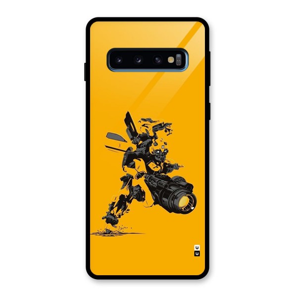 Bumblebee Glass Back Case for Galaxy S10