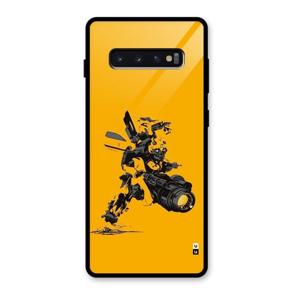 Bumblebee Glass Back Case for Galaxy S10 Plus