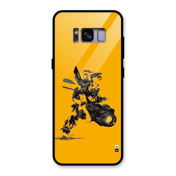 Bumblebee Glass Back Case for Galaxy S8