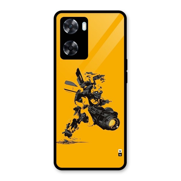 Bumblebee Glass Back Case for Oppo A77s