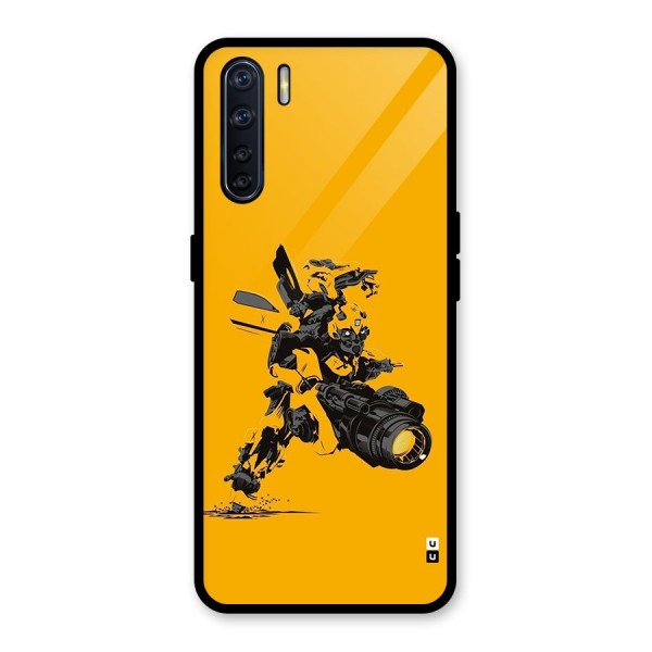 Bumblebee Glass Back Case for Oppo F15