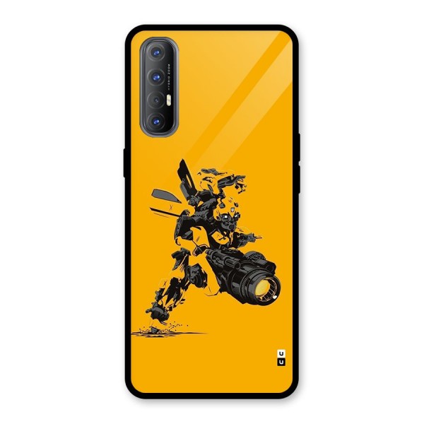 Bumblebee Glass Back Case for Oppo Reno3 Pro