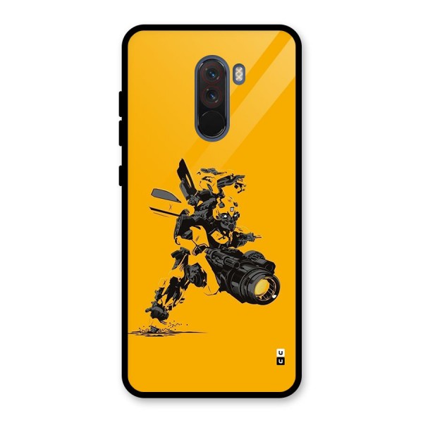 Bumblebee Glass Back Case for Poco F1