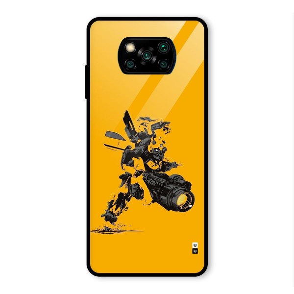 Bumblebee Glass Back Case for Poco X3 Pro