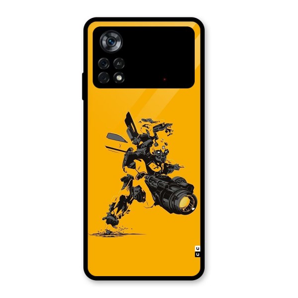 Bumblebee Glass Back Case for Poco X4 Pro 5G