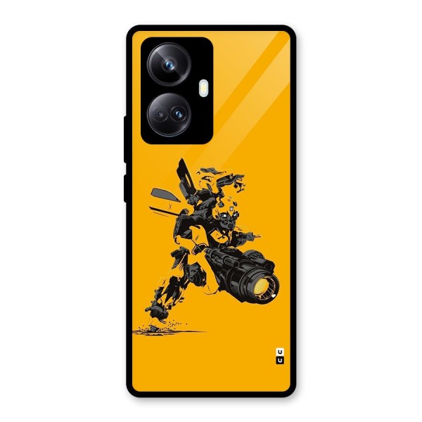 Bumblebee Glass Back Case for Realme 10 Pro Plus