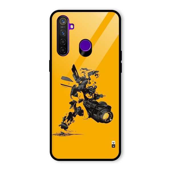 Bumblebee Glass Back Case for Realme 5 Pro