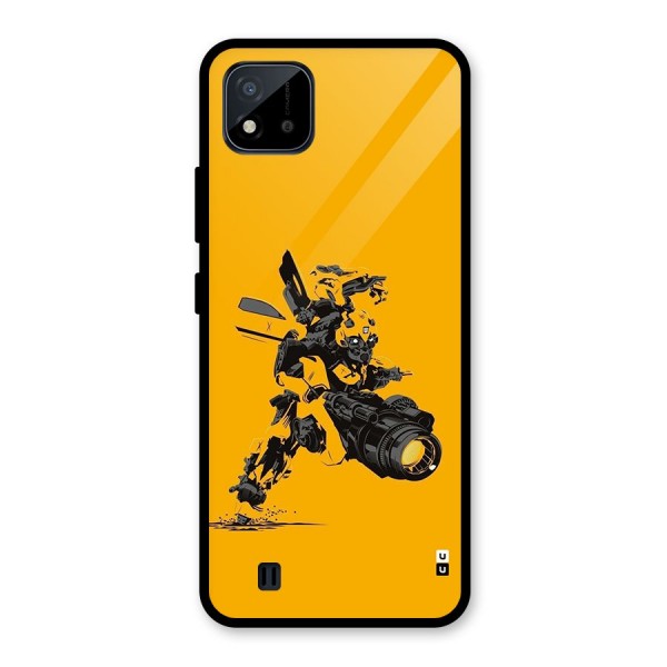 Bumblebee Glass Back Case for Realme C11 2021