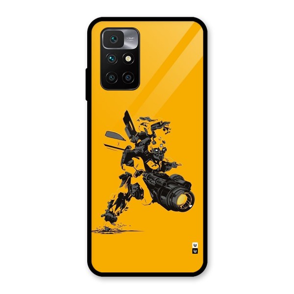 Bumblebee Glass Back Case for Redmi 10 Prime