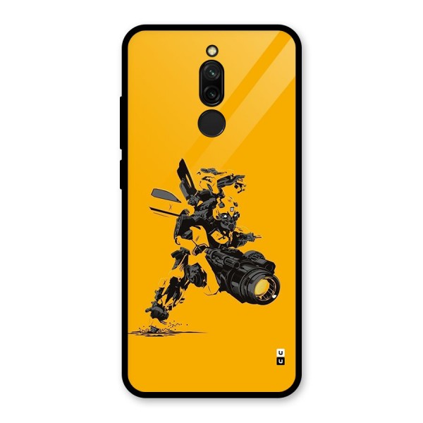 Bumblebee Glass Back Case for Redmi 8