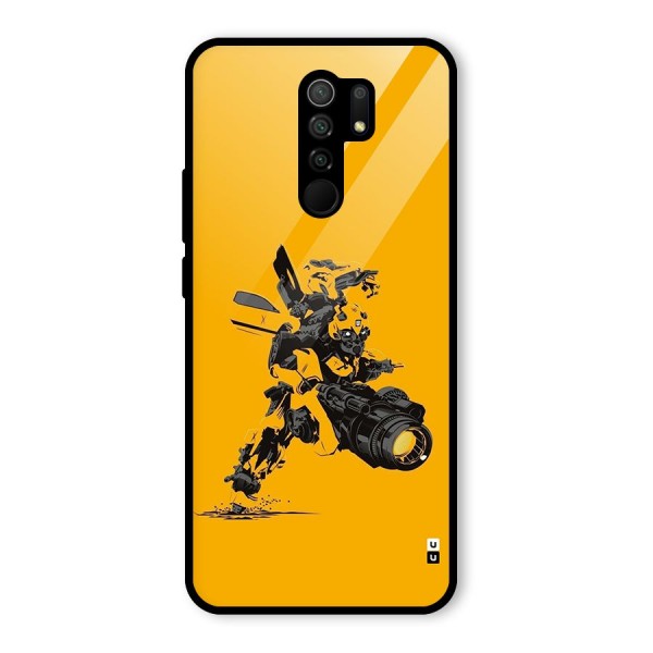 Bumblebee Glass Back Case for Redmi 9 Prime