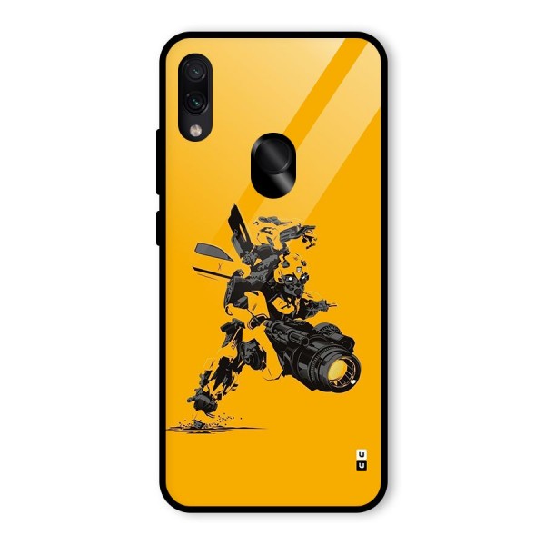 Bumblebee Glass Back Case for Redmi Note 7