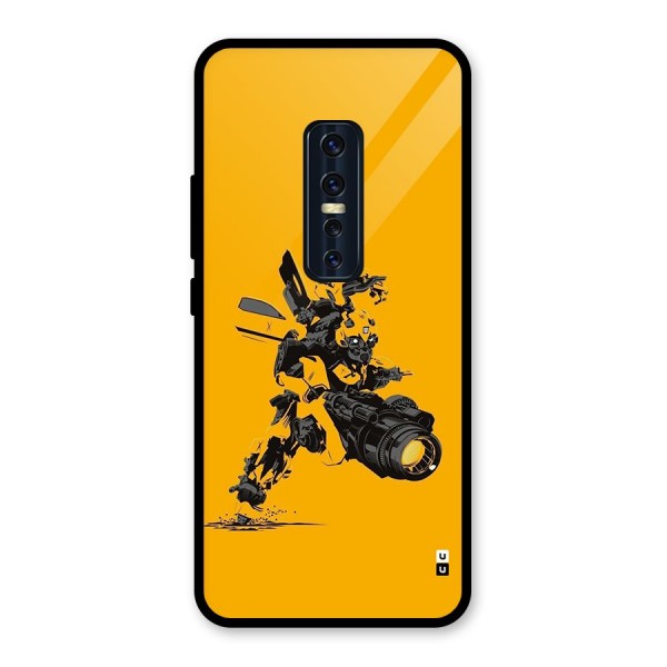 Bumblebee Glass Back Case for Vivo V17 Pro