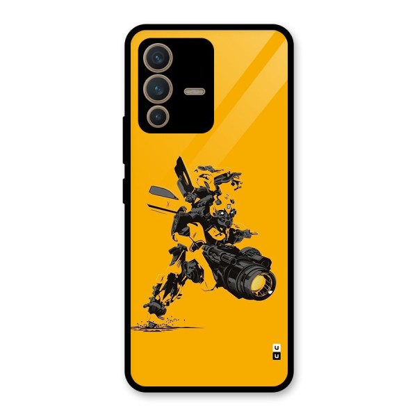 Bumblebee Glass Back Case for Vivo V23 5G