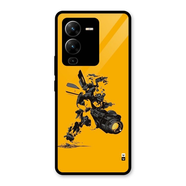 Bumblebee Glass Back Case for Vivo V25 Pro