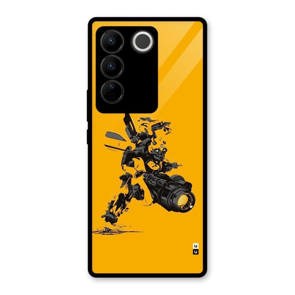 Bumblebee Glass Back Case for Vivo V27 Pro