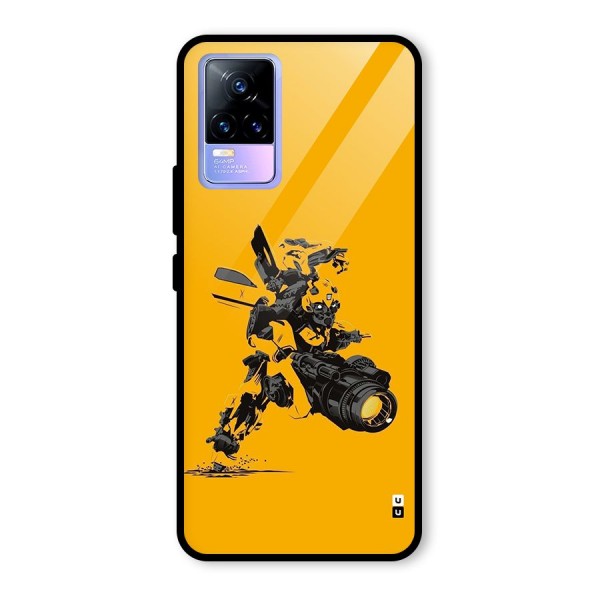 Bumblebee Glass Back Case for Vivo Y73