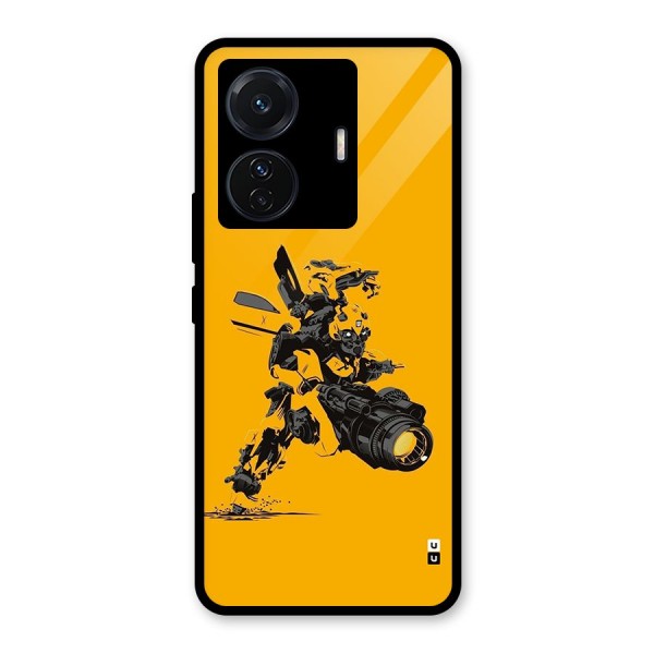 Bumblebee Glass Back Case for Vivo iQOO Z6 Pro