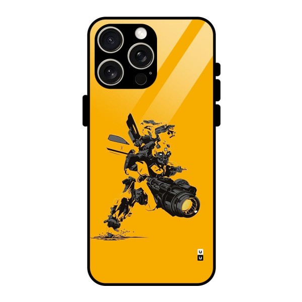 Bumblebee Glass Back Case for iPhone 15 Pro Max