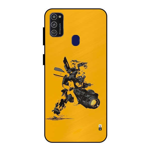 Bumblebee Metal Back Case for Galaxy M21