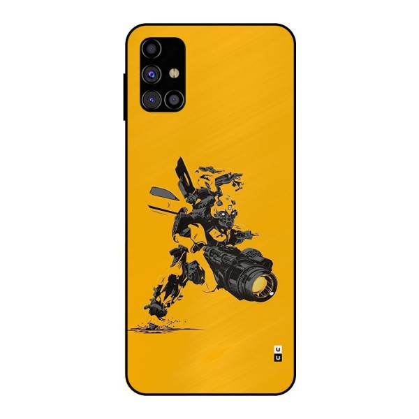 Bumblebee Metal Back Case for Galaxy M31s